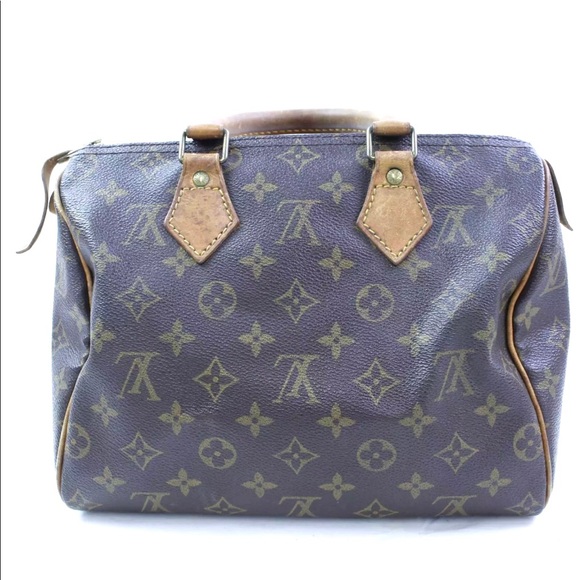 Auth Louis Vuitton Speedy 25 Satchel Bag - Picture 3 of 8
